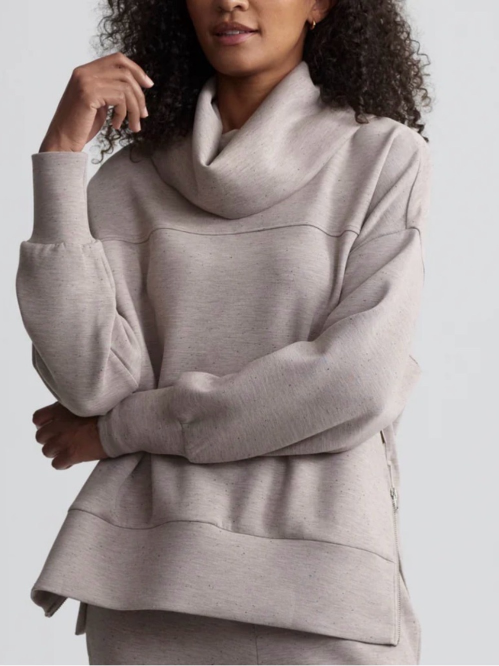 Barley Priya longline sweatshirt cowl neck women’s large EUC